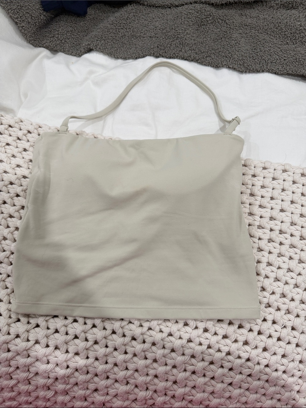 BuffBunny Beige Slim Spaghetti-Strap Camisole